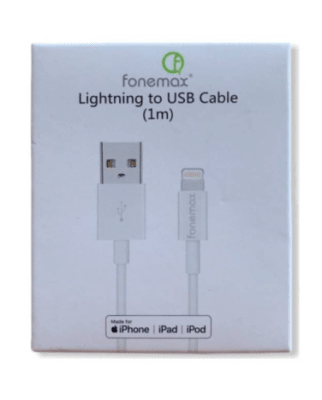 Cable Lightning Fonemax 1 metro Cable Lightning Fonemax 1 metro