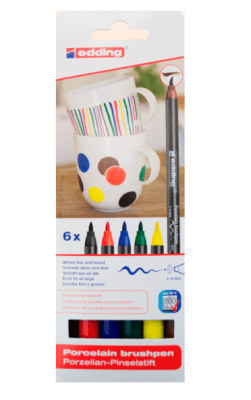 Set 6 lapices porcelana Edding Set 6 lapices porcelana Edding