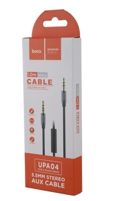 Cable Stereo Auxiliar 1m Hoco Cable Stereo Auxiliar 1m Hoco