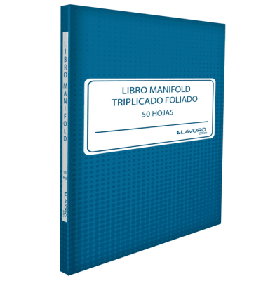 Libro Manifold Triplicado Foliado 50 hojas Lavoro