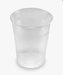 Vaso plastico unidad
