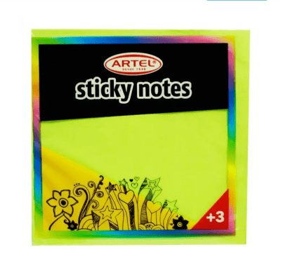 Notas Adhesivas Artel 80 Hojas Notas Adhesivas Artel 80 Hojas