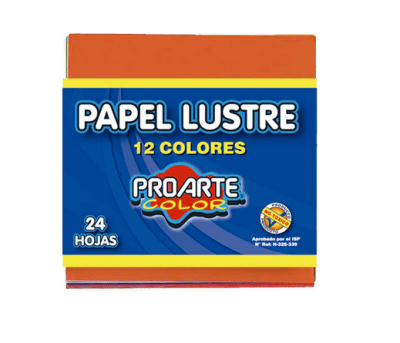 Papel Lustre x24 colores Proarte1