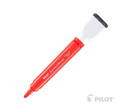 Marcador Pizarra con Borrador Pilot Rojo