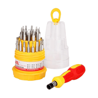 Set desatornillador de precisión 31 piezas