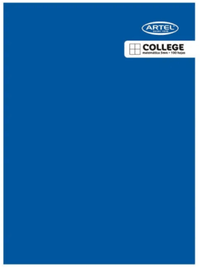 Cuaderno College matemática 5mm 100 hojas Artel1