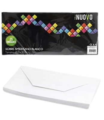 Sobre Americano Blanco Sobre Americano Blanco