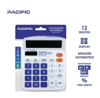 Calculadora Pacific 12 dígitos PAC01122 Calculadora Pacific 12 dígitos PAC01122