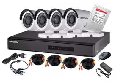 CCTV Hikvision x4 Camaras 1080 + Disco Duro 1 Tera CCTV Hikvision x4 Camaras 1080 + Disco Duro 1 Tera
