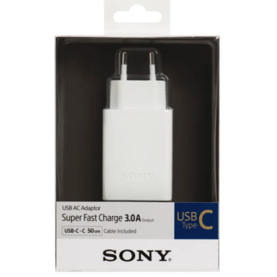 Cargador Tipo C Sony Original 3.0 A Cargador Tipo C Sony Original 3.0 A