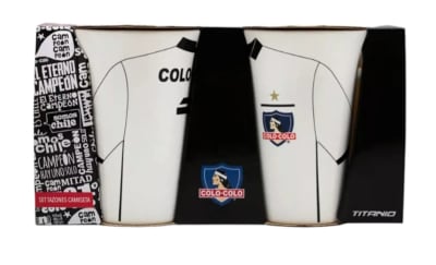 OLD--Set Tazones camiseta Colo Colo x2