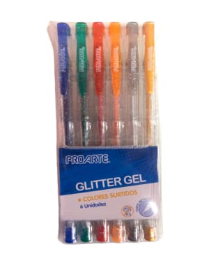 Set Lapices Glitter Gel Proarte