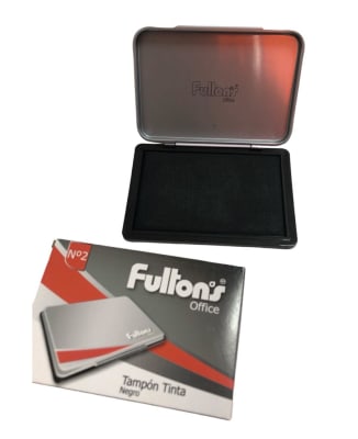 Tampón Tinta Negro Fultons