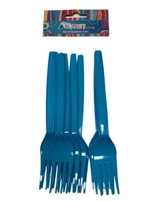Set 10 Tenedores Plásticos Big Party
