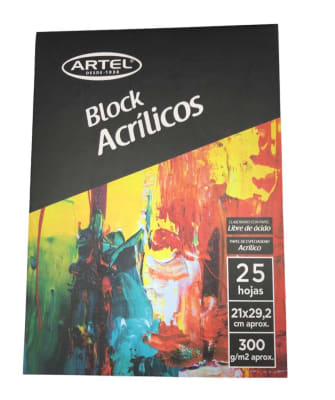 Block Pintura Acrílica 25 Hojas ARTEL1