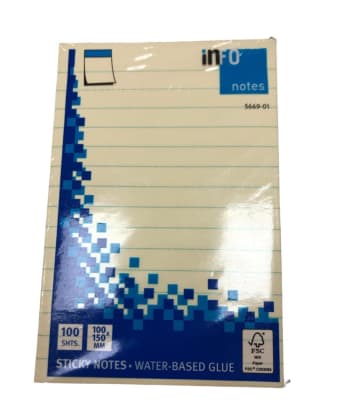 Notas Adhesivas Líneas 100 Hojas