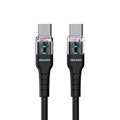 Cable Awei CL-138T Tipo C a C 60W Negro