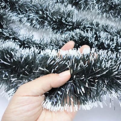 Guirnalda De navidad Verde/Blanco.