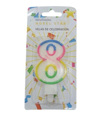 Vela Cumpleaños Colores1
