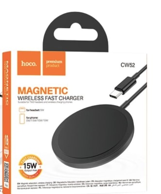 Cargador inalambrico Hoco CW52 NEGRO