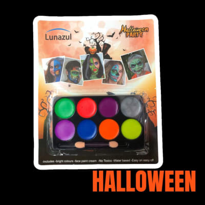 Pinta Carita 8 Colores Flúor Halloween