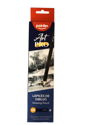 caja Lapiz de dibujo 4B 6 unidades POINTER