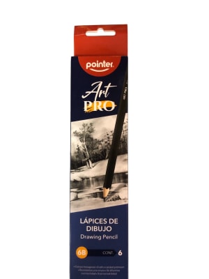 caja Lapiz de dibujo 6B 6 unidades POINTER1