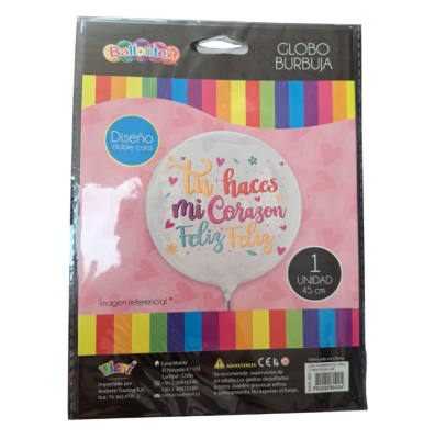 Globo Transparente Estampado