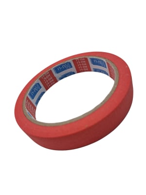 Papel engomado masking tape 18 mm Hu-li Rojo