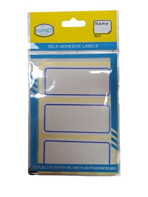 Etiquetas Hand blancas 36 unidades