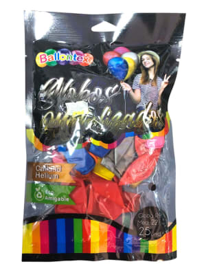 Globo Metalicos Ballontex 25 un.