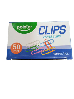 Clip Colores 50 mm 100 unidades Pointer