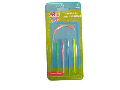 Set Agujas Plásticas Lana 5 pcs. ARTE TOP