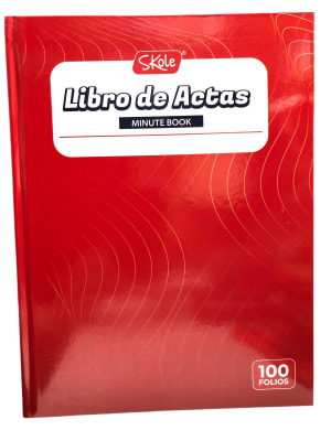 Libro de actas 100 hjs SKOLE