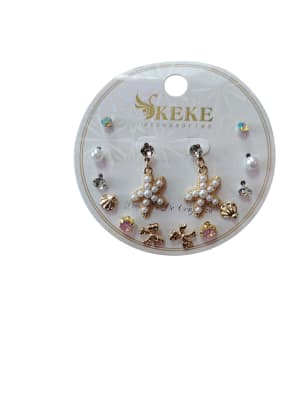 Set Aros Dorados y Plateados Keke