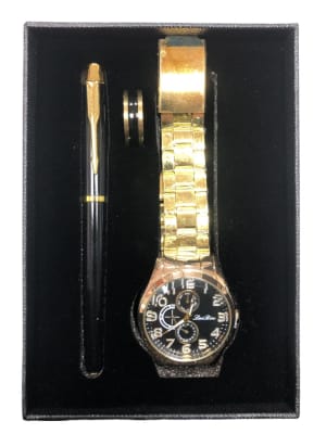 Set Regalo Reloj + Lapiz y Anillo