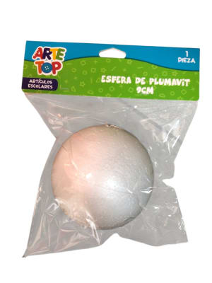 Esfera Plumavit 9 cms