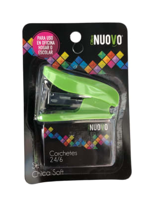 Mini Corchetera Con Corchetes 20 hojas Nuovo