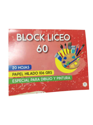 Block Liceo 20 hojas 106 grs.