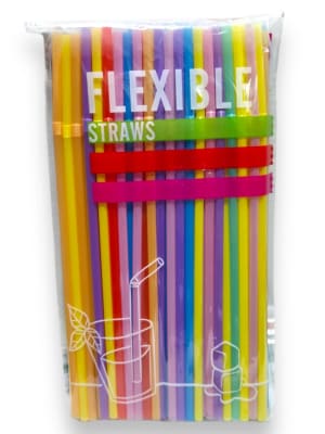 Bombilla Plastic Colores Surtidos 100 Uni1