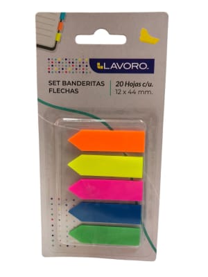 Set banderitas flechas neon Lavoro1
