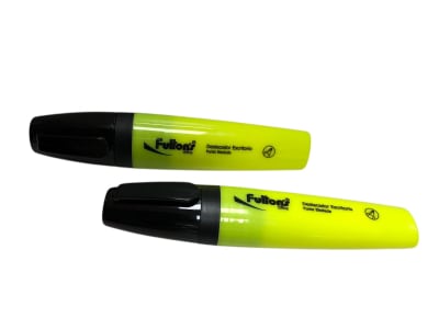 Destacador amarillo punta biselada Fultons