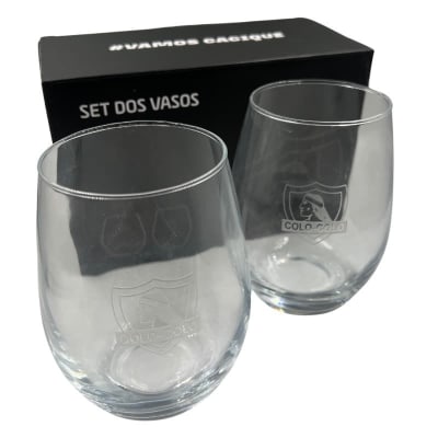 Set 2 Vasos Colo-Colo