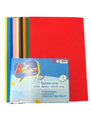 Sobre goma eva 10 unidades ART AND CRAFT1