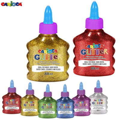 Frasco Glitter Glue Carioca 88ml
