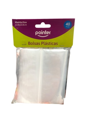 Bolsa Plastica 40 Piezas Pointer