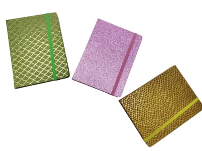 Libreta con elastico 14.5x10.5 cm