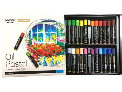 Lapices de colores pasteles Oleo 24 colores POINTER
