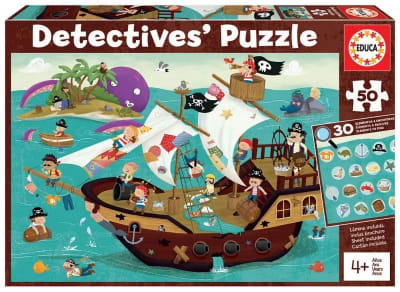 Puzzle Detective Barco Pirata