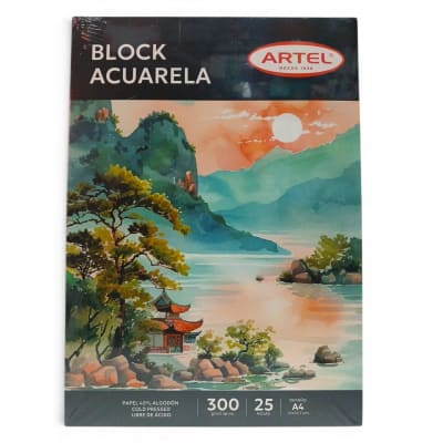 Block acuarela A4 Artel